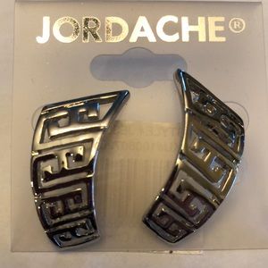 Jordache silver earrings